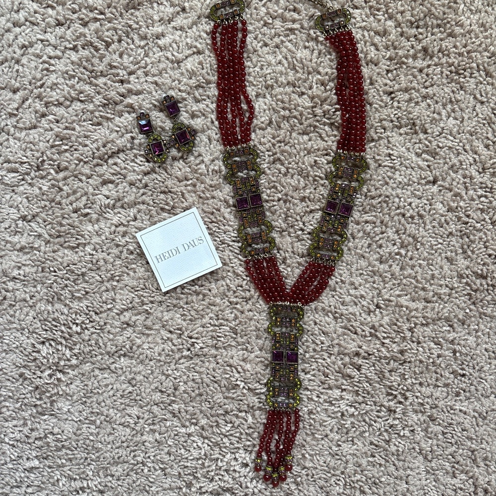 Heidi Daus Earrings/Necklace Set